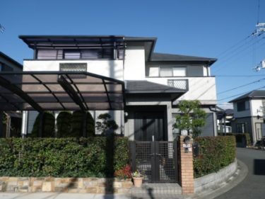 岸和田市U様邸　屋根・外壁塗装工事着工しました！！