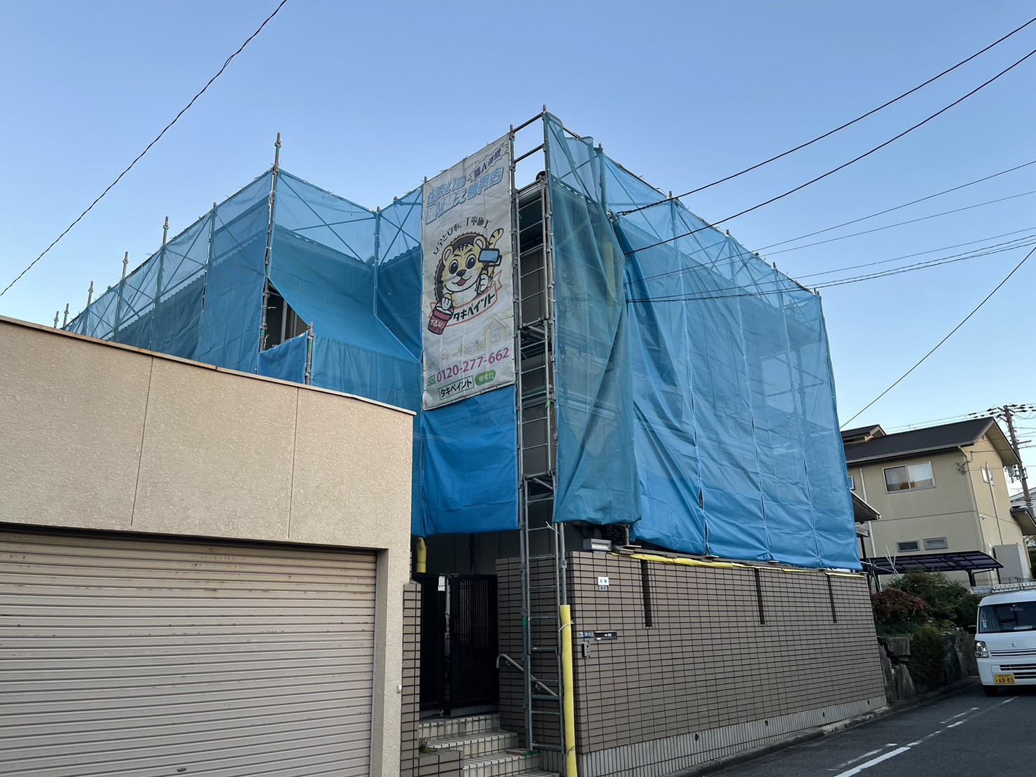 和泉市ダイワハウス住宅　外壁・モニエル瓦塗替え工事スタート！！