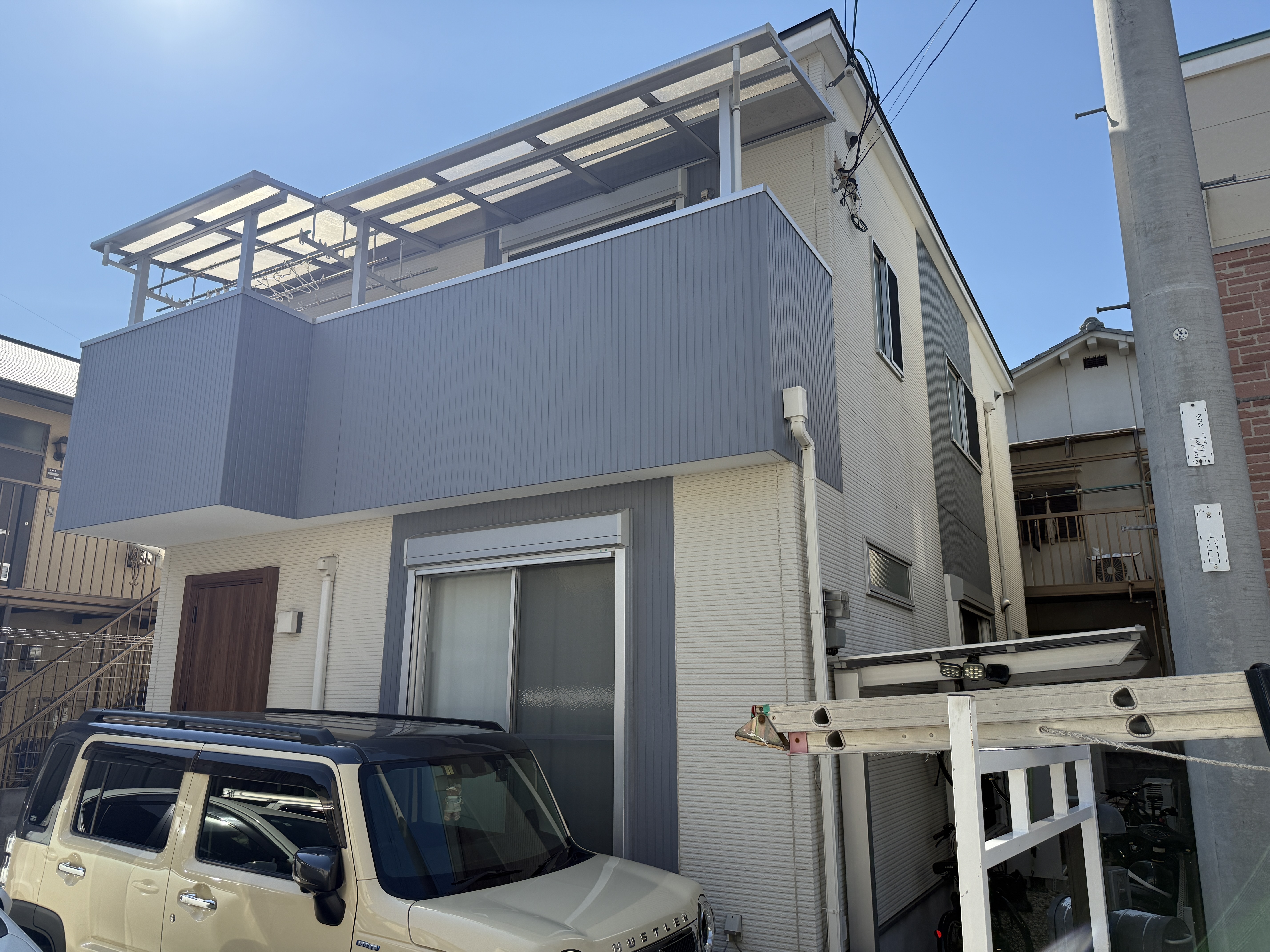 岸和田市N様邸　屋根・外壁塗装工事着工しました！！