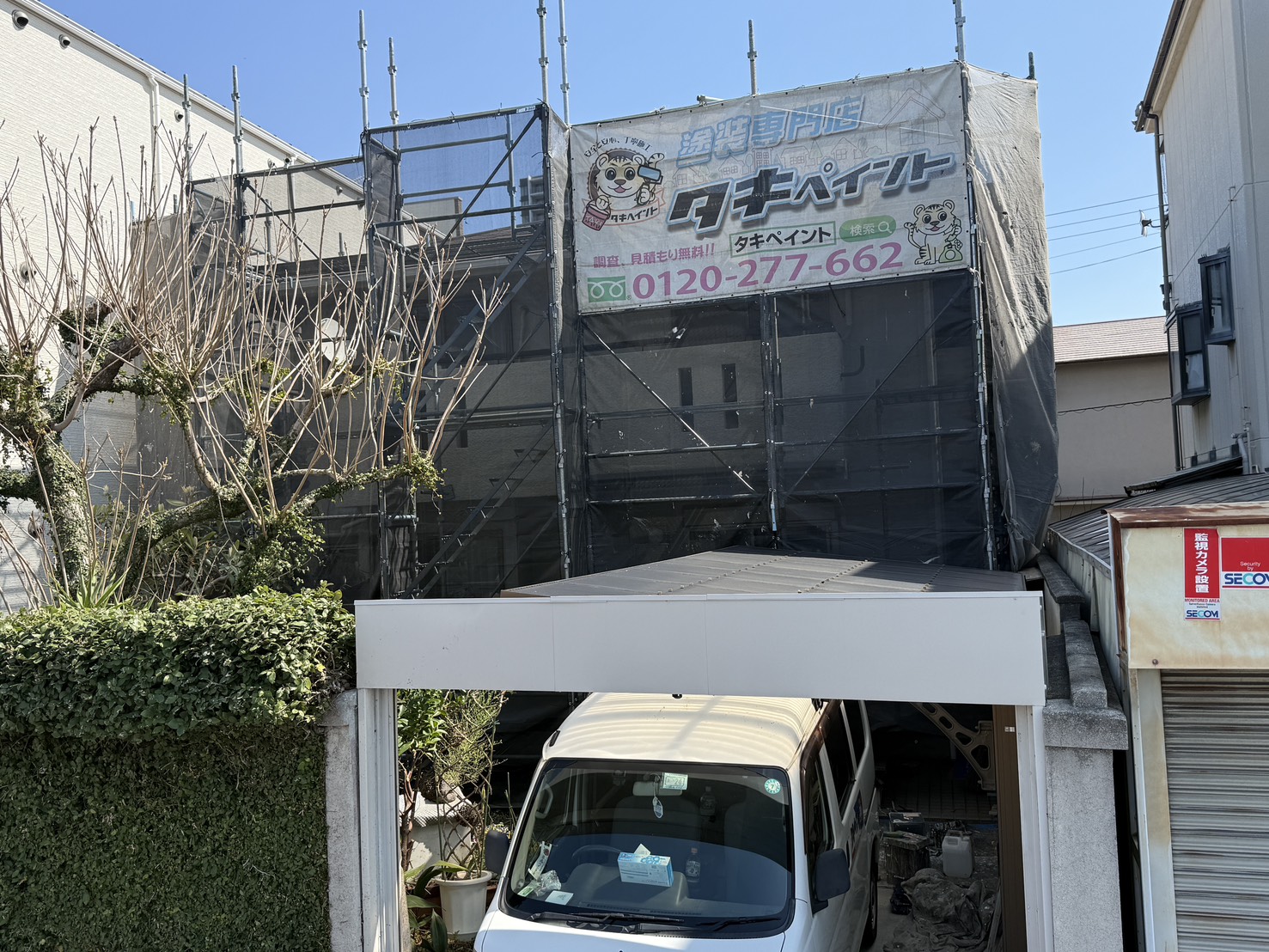 高石市H様邸　屋根・外壁塗装工事着工しました！！