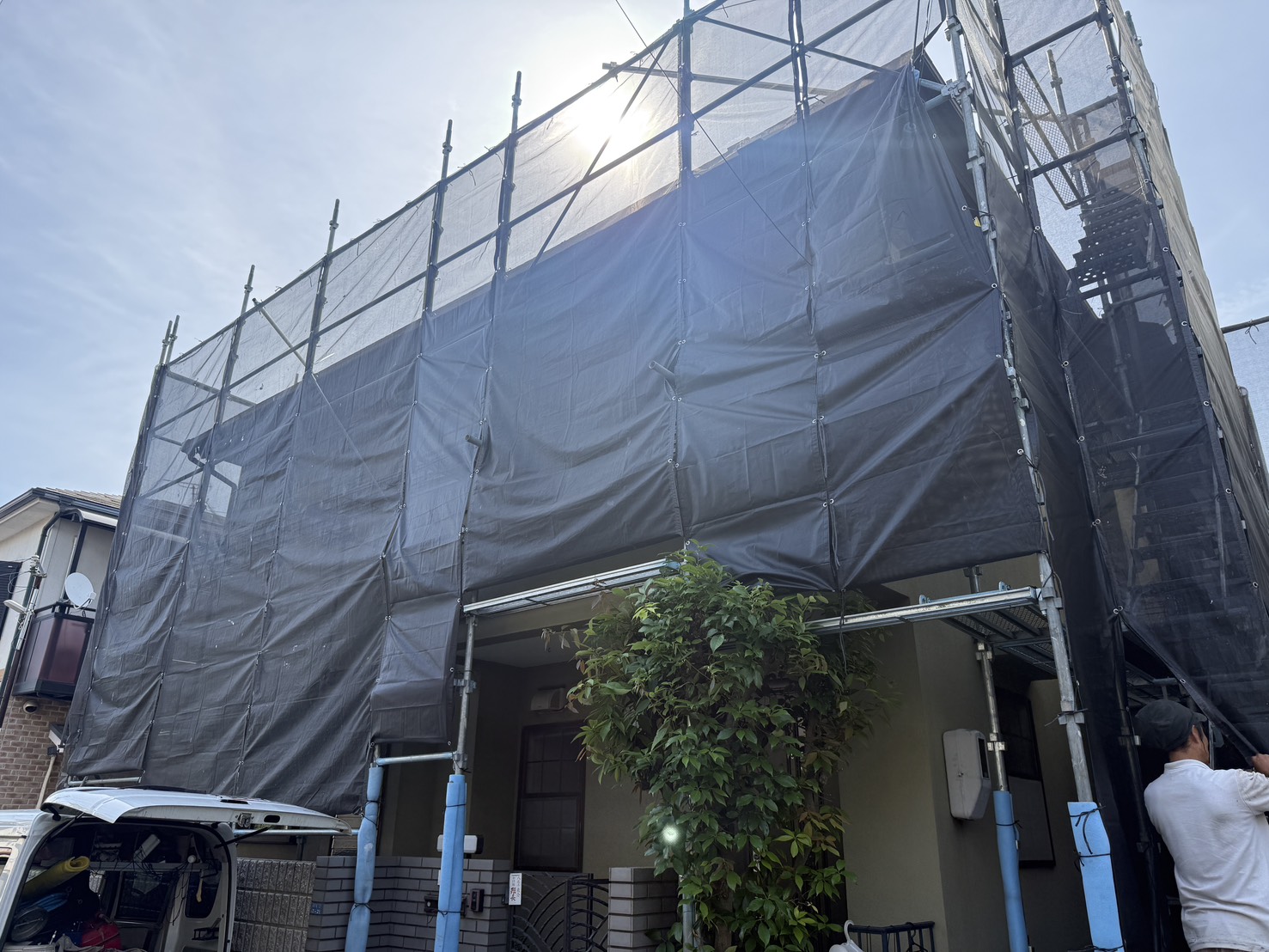 高石市T様邸　屋根・外壁塗装工事着工しました！！